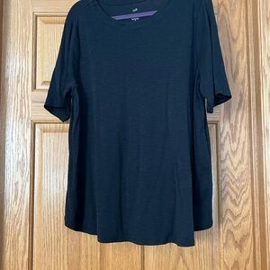 J. Jill Black Short Sleeve Tee